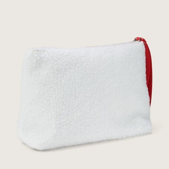 Limited Edition Cozy Plush Fleece Beauty Bag, Assorted VS PINK - Picture 2 of 10